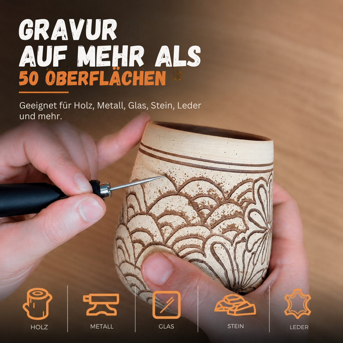 CREARO Gravierset – Ihre erste Gravur innerhalb von 10 Minuten